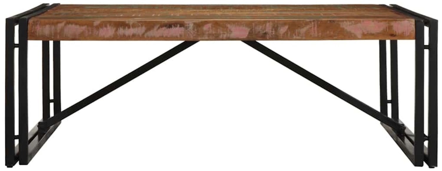 vidaXL Couchtisch Mehrfarbig 100x100x35 cm Altholz Massivholz 4016668 Bild 1