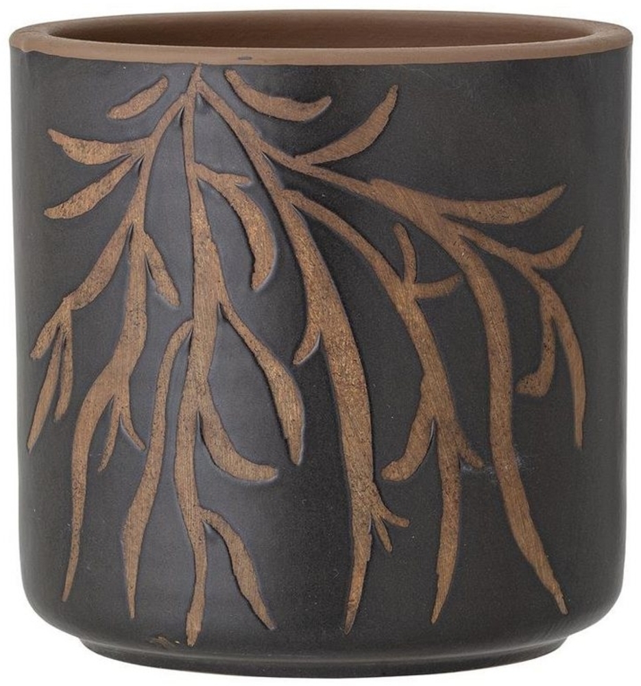 Bloomingville Blumentopf Dres, Braun Terrakotta Übertopf Dekotopf dänisches Design Aufbewahrung Bild 1