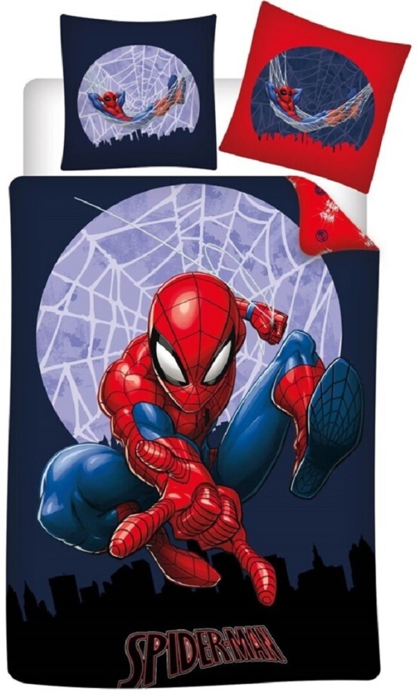 Spiderman Bettwäsche-Set Decke & Kissenbezug 140x200 + 65x65 cm Bild 1