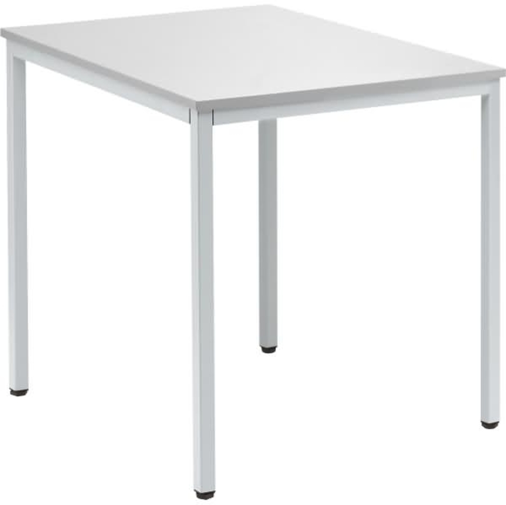 Soennecken Konferenztisch 800x700mm Gestell alusilber Platte lichtgrau Bild 1