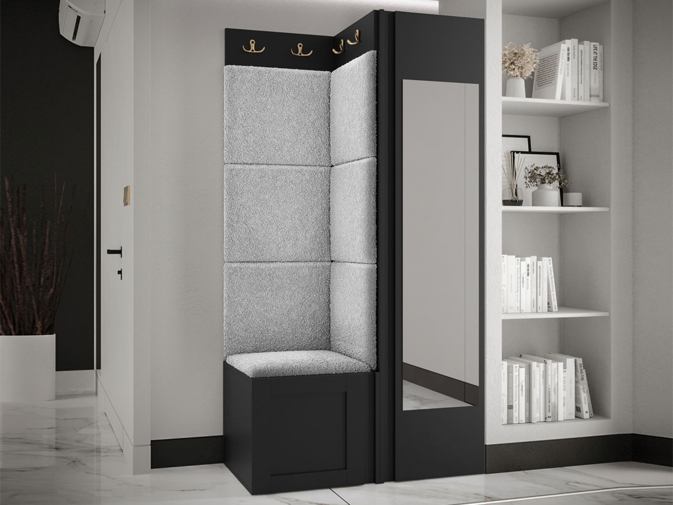 Garderoben-Set Rotuni XXVI (Farbe: Schwarz, Abriamo 06) Bild 1