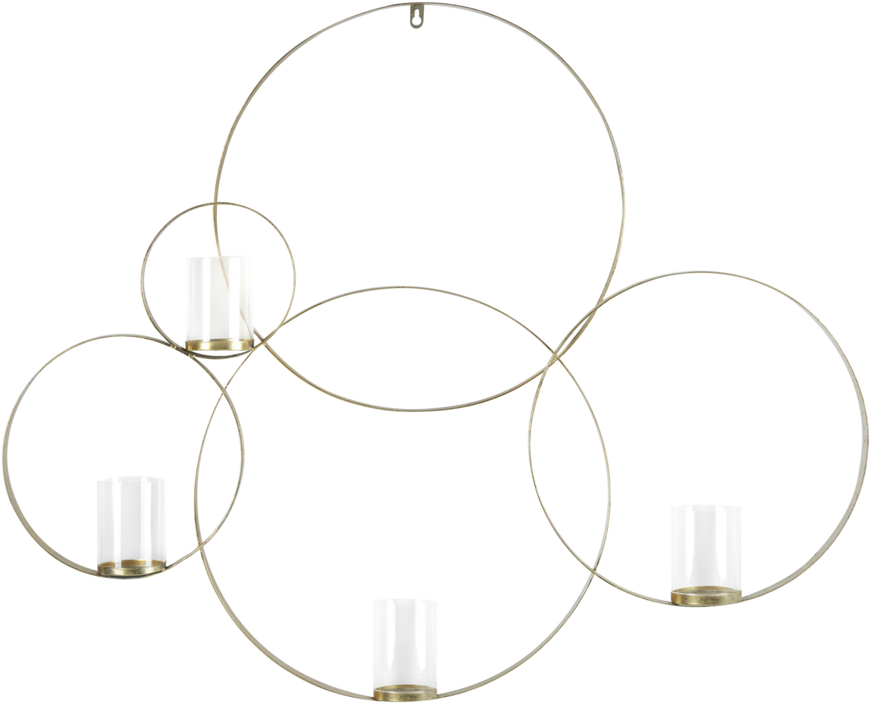 Wandkerzenhalter BURU Metall 80 cm Gold Bild 1