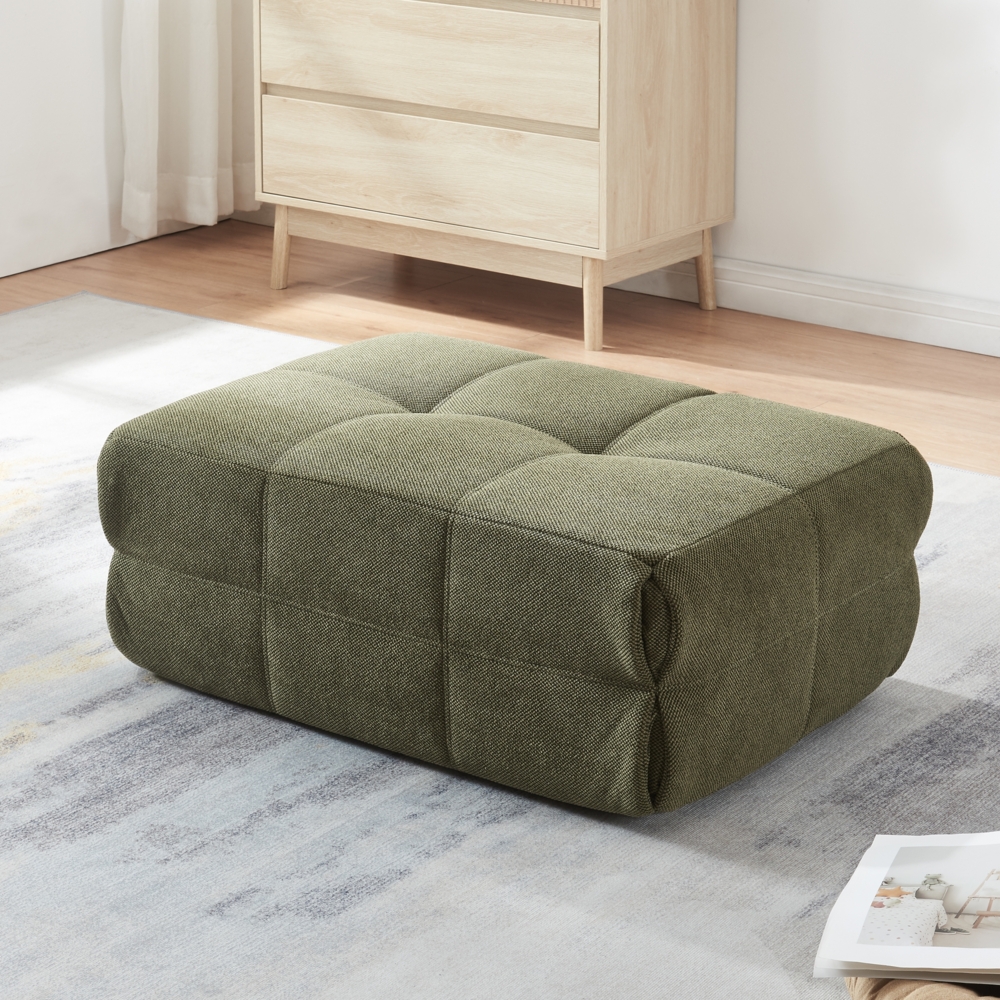 Fußhocker Koskyvn 35 x 80 x 55 cm Textil Grün [en. casa] Bild 1