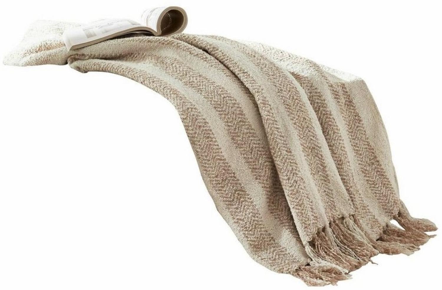 Mirabeau Tagesdecke Plaid Aldan creme/beige Bild 1