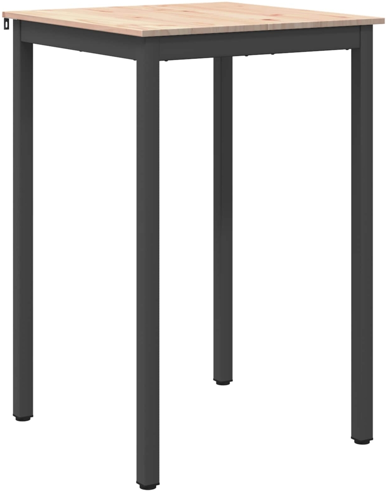 vidaXL Bartisch Natur 110 x 55 x 105 cm Massives Kiefernholz 892799 Bild 1