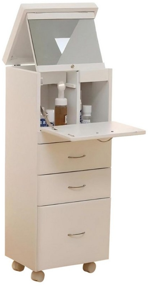 TWSOUL Schminktisch Mini-Schminktisch,Schminktisch mit Schubladen, 33 x 26.5 x 85 cm Bild 1