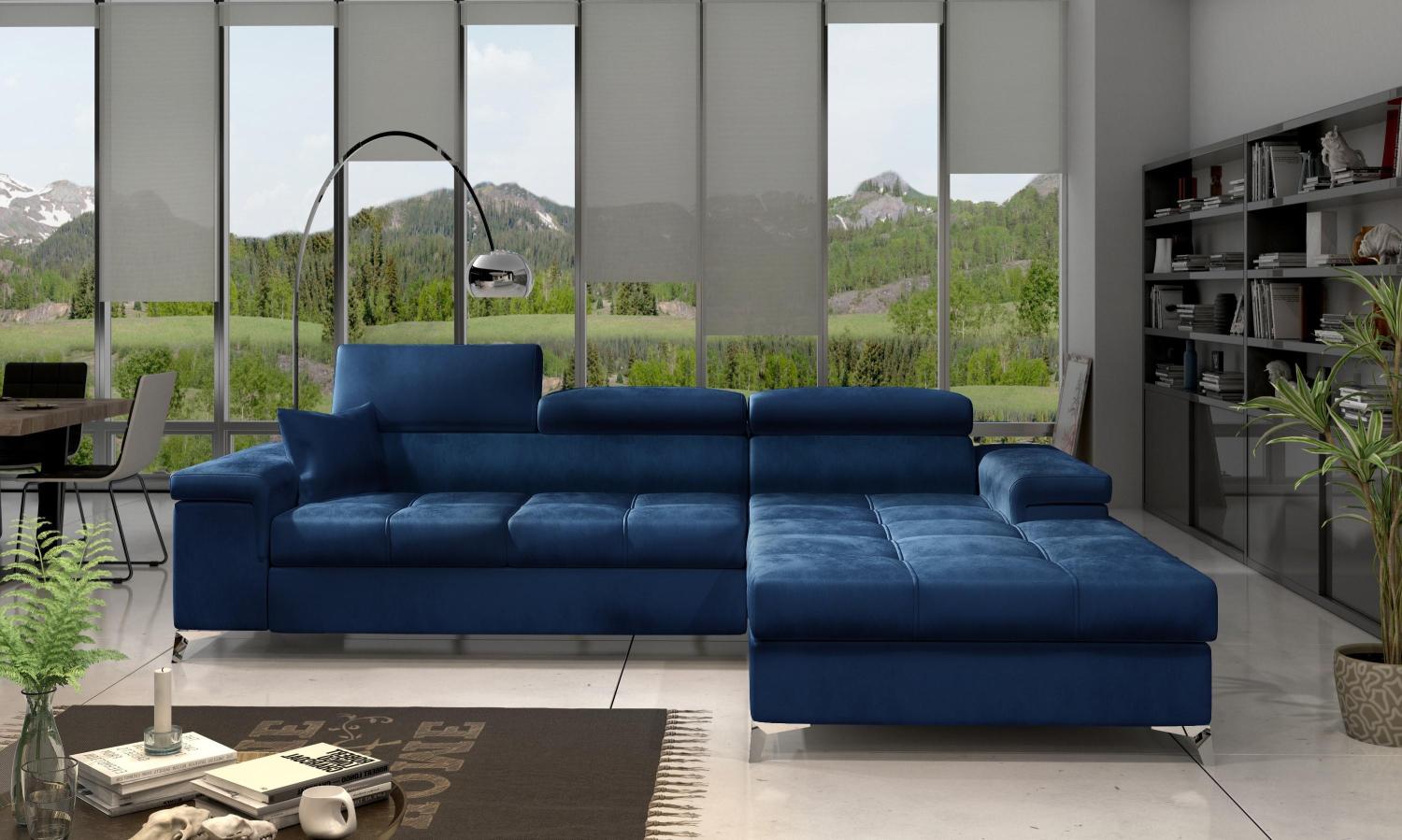 Wohnideebilder Ricardo Blau Ecksofas & Eckcouches Ric_60 Bild 1