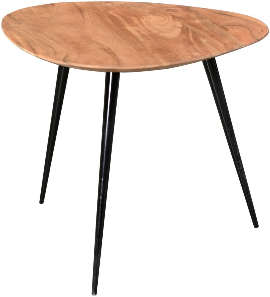 Beistelltisch Akazie Couchtisch Sofatisch Holz Wohnzimmer Tisch Kaffeetisch Bild 1