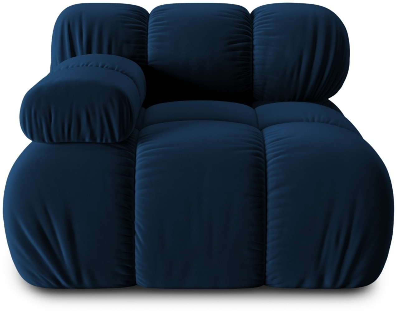 Micadoni Eckmodul Bellis Links Samt Bluvel Königsblau Bild 1