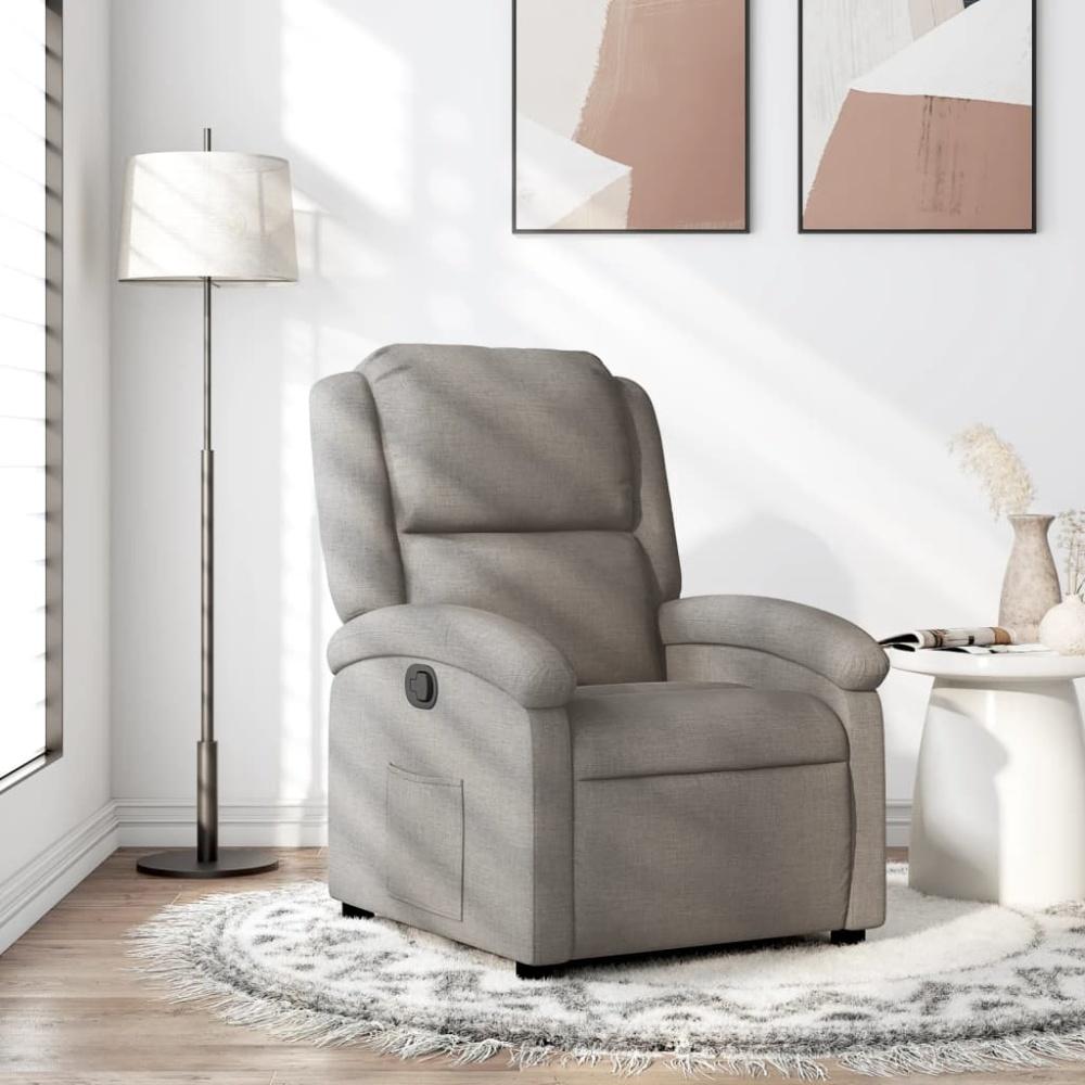 vidaXL Relaxsessel Taupe Stoff 371759 Bild 1