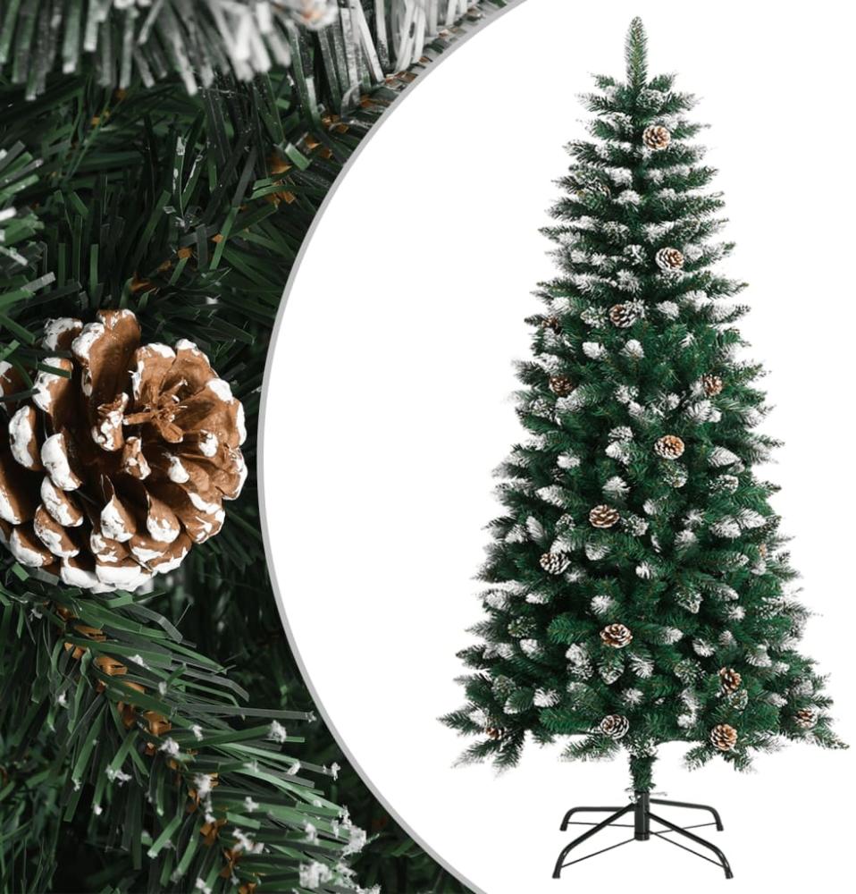 vidaXL Künstlicher Weihnachtsbaum mit Ständer Grün 120 cm PVC 345173 Bild 1