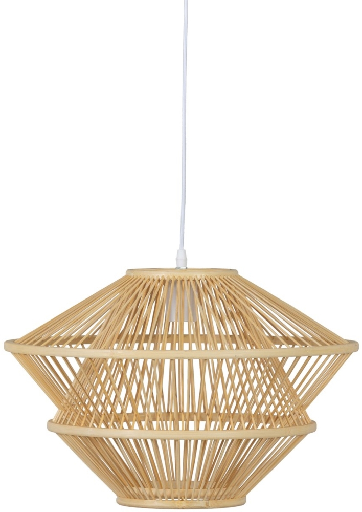 BePureHome Hängelampe Bamboo, Natur, 46x46x31 cm Bild 1