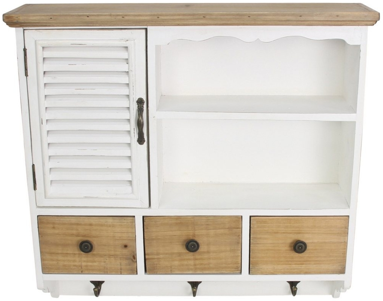 Hängeschrank "White Cottage" Schrank Wandschrank Küchenschrank Allzweckschrank Bild 1