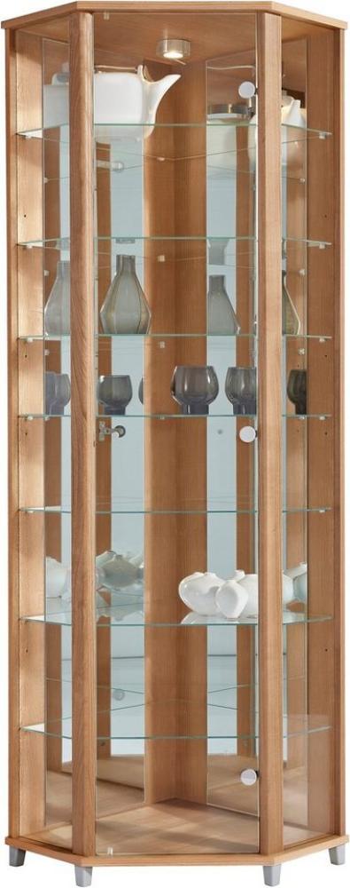 fif möbel Vitrine TRIO Eckvitrine/Glasvitrine 1x Glastür, perfekt für Sammler, Sammlervitrine Bild 1