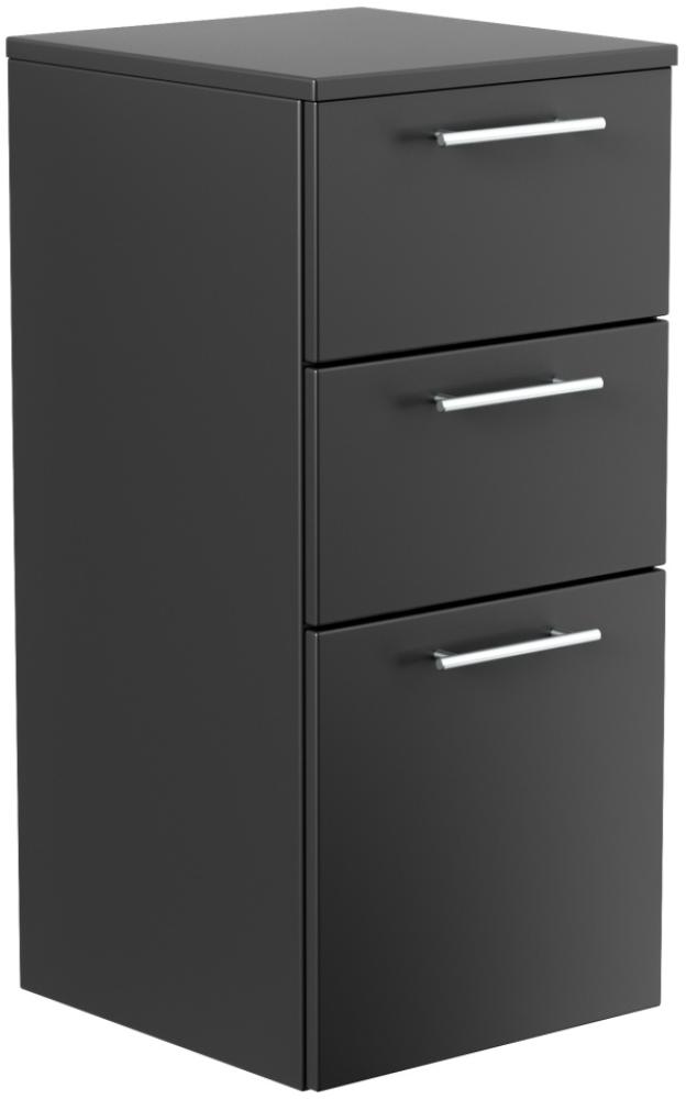 Midischrank 75cm schwarz : Schwarz Bild 1