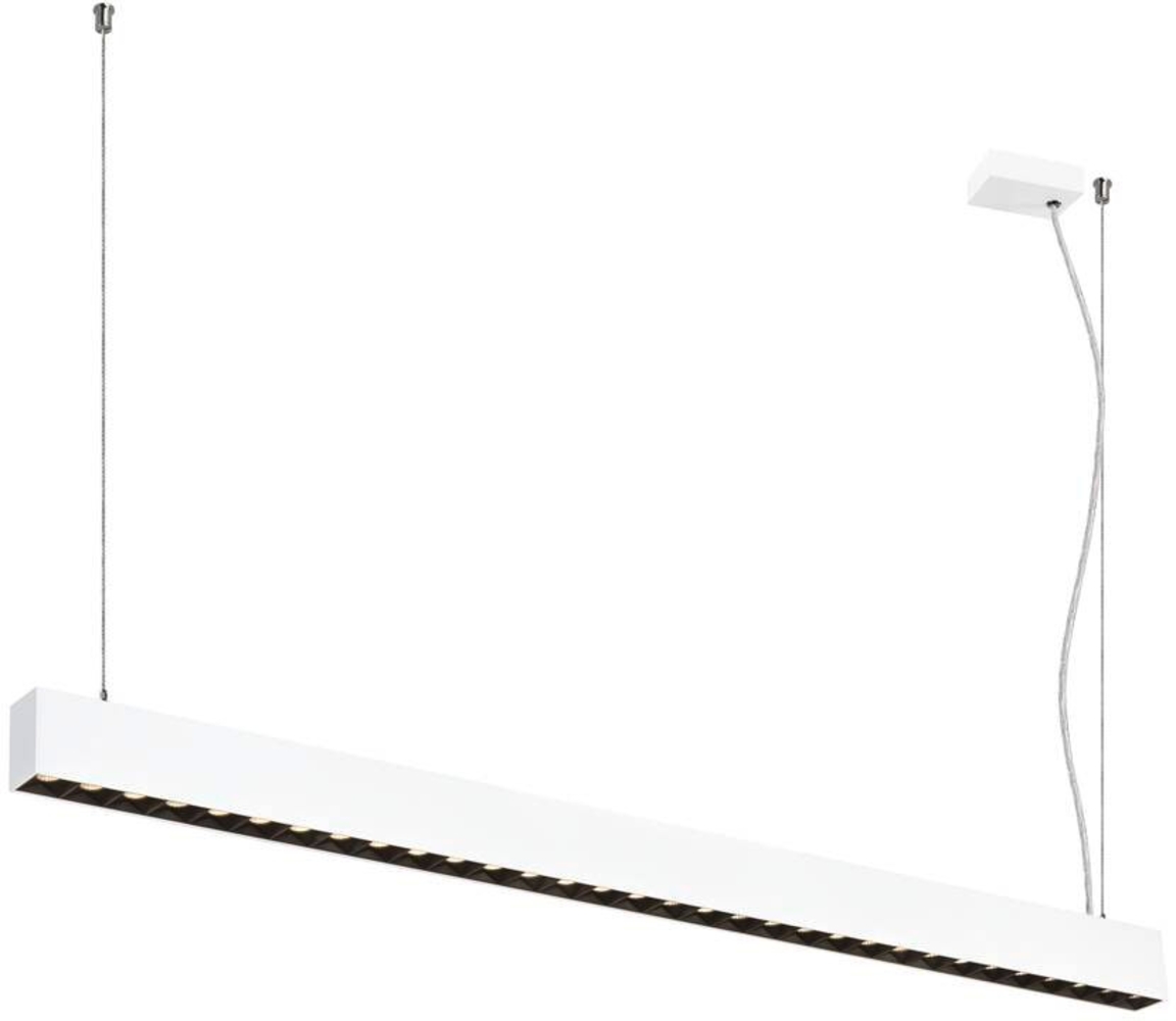SLV GLENOS® PRO, Pendelleuchte, 1,2m, DALI, UGR16, Pendellänge 210 cm, 3000K, 75°, weiß - Pendelleuchten Bild 1