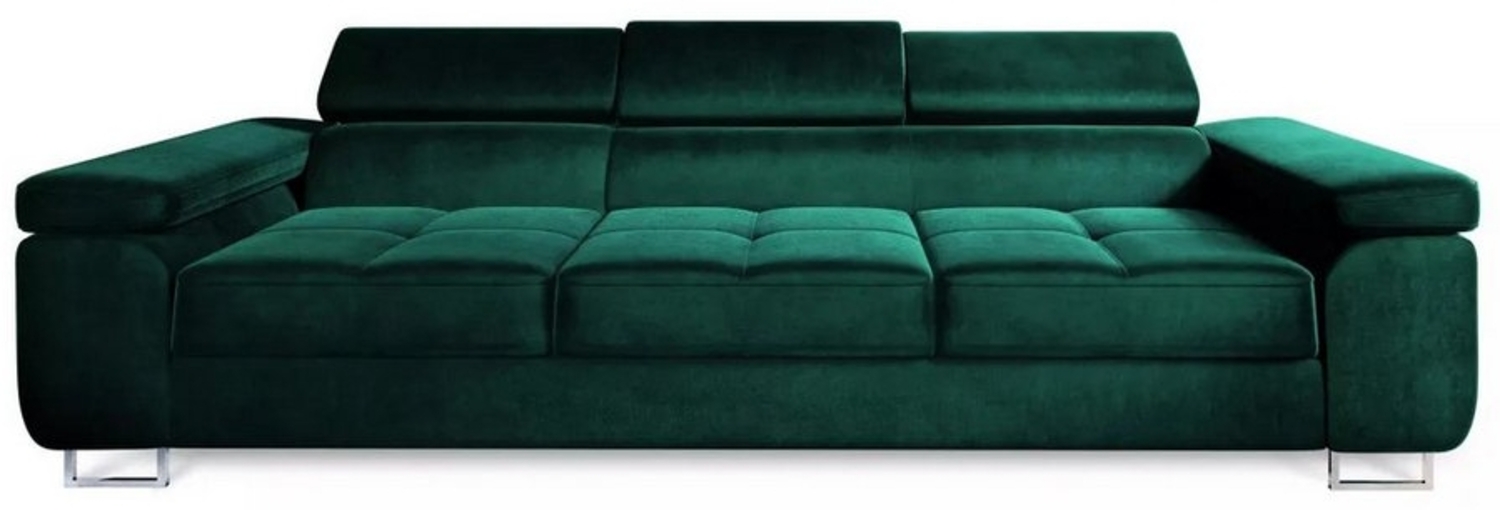 NEXT COLLECTION Sofa 3-SITZER WILD, verstellbaren Kopfstützen, mit Schalffunktion, Metallfüßen Bild 1