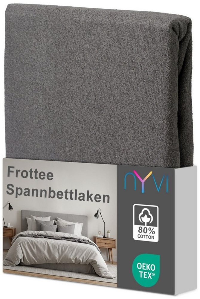 NYVI Spannbettlaken Spannbettlaken DreamScience Frottee für Matratzen bis 22 cm Höhe, Frottee, Gummizug: rundum, (1 Stück), Warm und Kuschelig, hohe Feuchtigkeitsaufnahme, schnell trocknend Bild 1