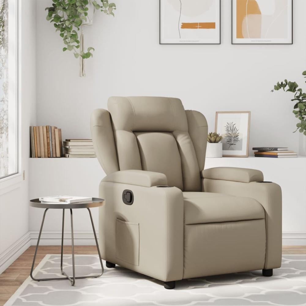 vidaXL Relaxsessel Cappuccino-Braun Kunstleder 372433 Bild 1