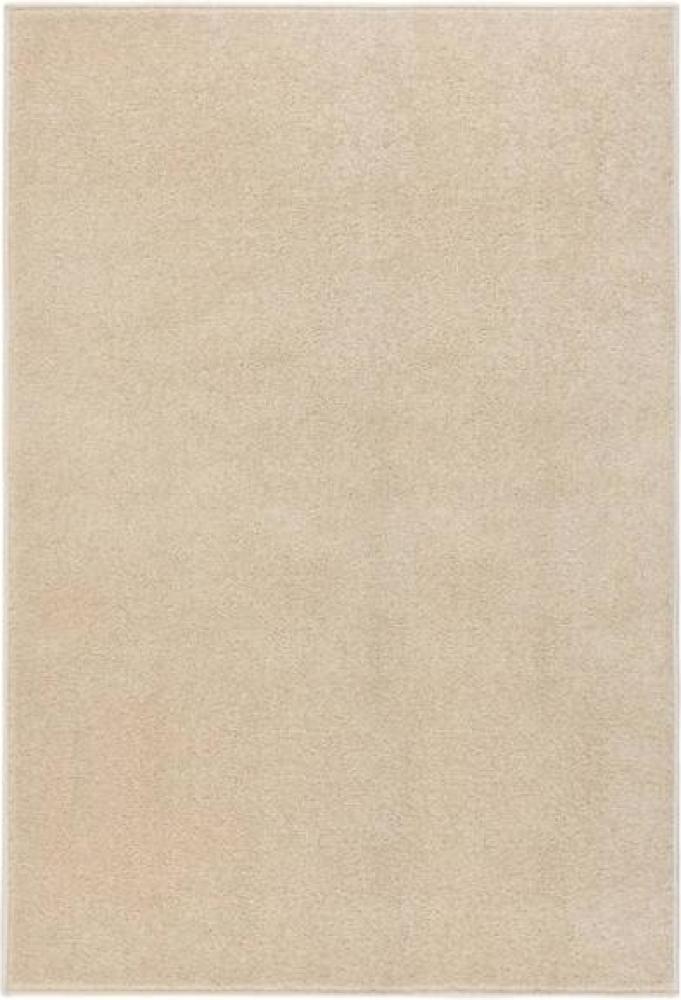 vidaXL Teppich Kurzflor 160x230 cm Beige 340333 Bild 1