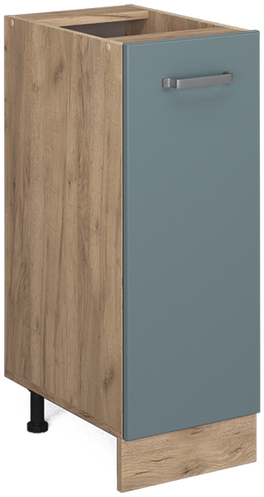 Apothekerschrank R-Line Blau-Grau 30 cm ohne Arbeitsplatte Vicco Bild 1