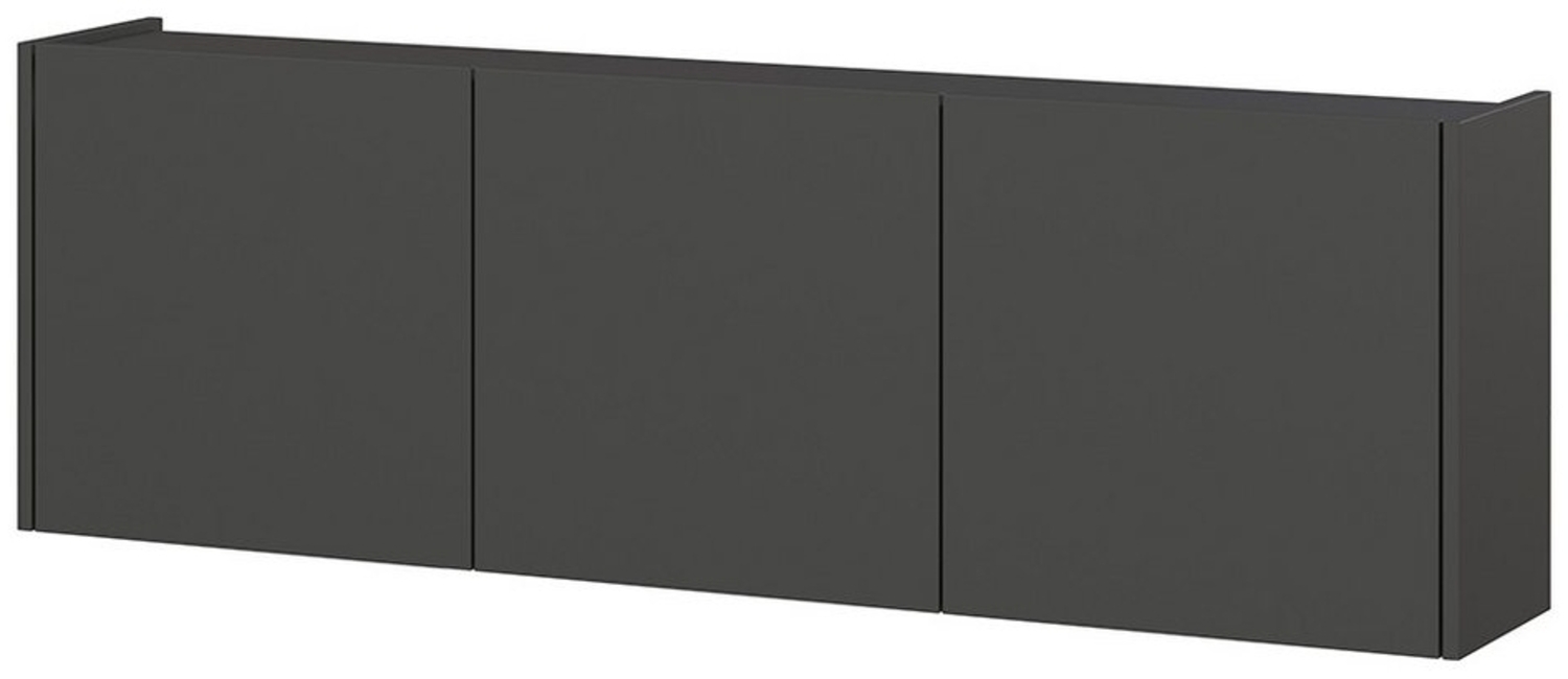 Lomadox Sideboard PAALI-01, in graphit, grifflos, hängend, 138 cm breit Bild 1