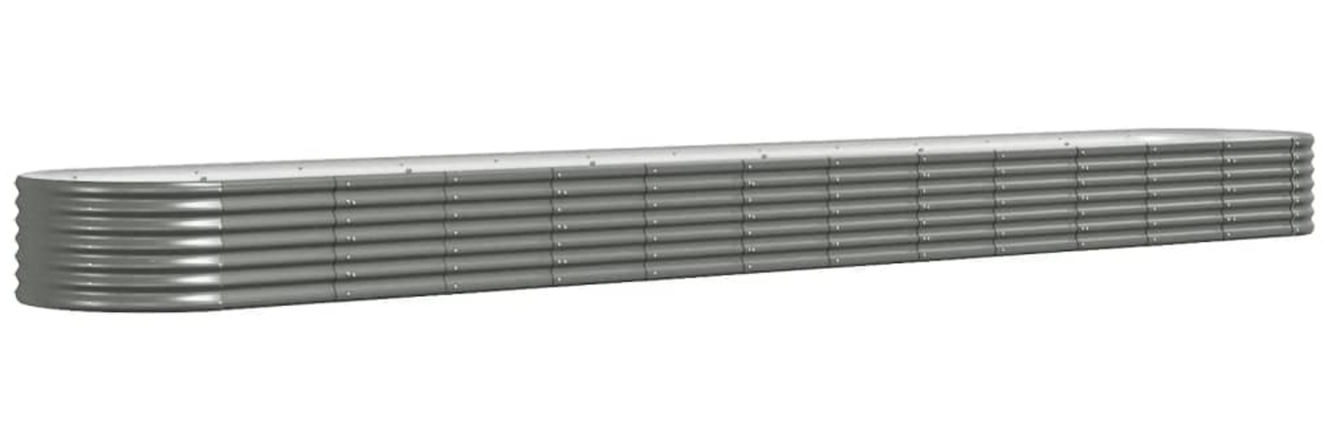 vidaXL Hochbeet Verzinkter Stahl 512x80x36 cm Grau 318939 Bild 1