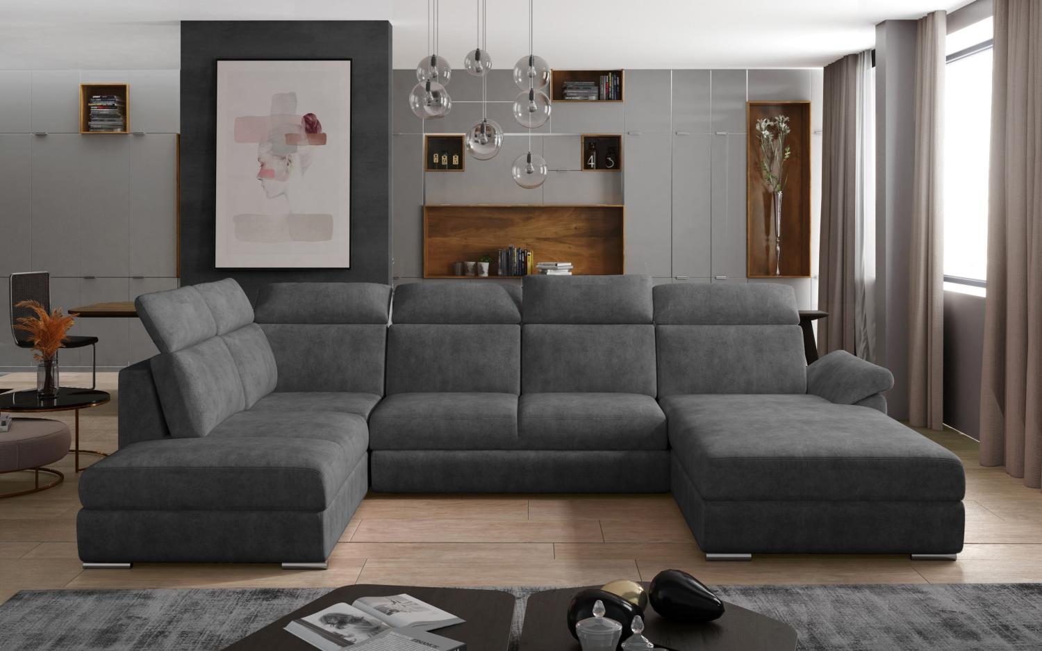 Wohnideebilder Evanell Grau Ecksofas & Eckcouches Evl_59 Bild 1