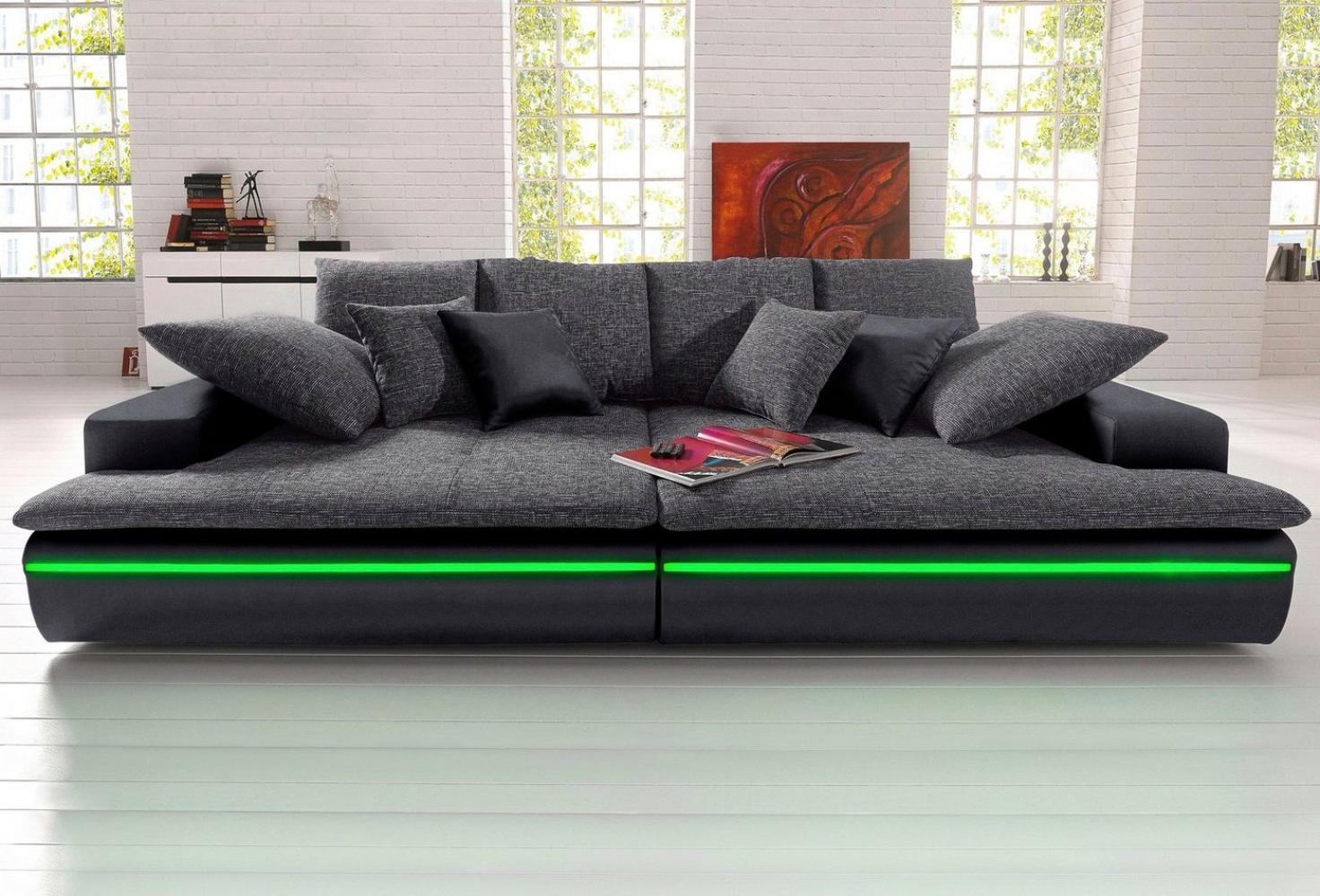 INOSIGN Big-Sofa Haiti, wahlweise mit Kaltschaum (140kg Belastung/Sitz) und RGB-Beleuchtung Bild 1