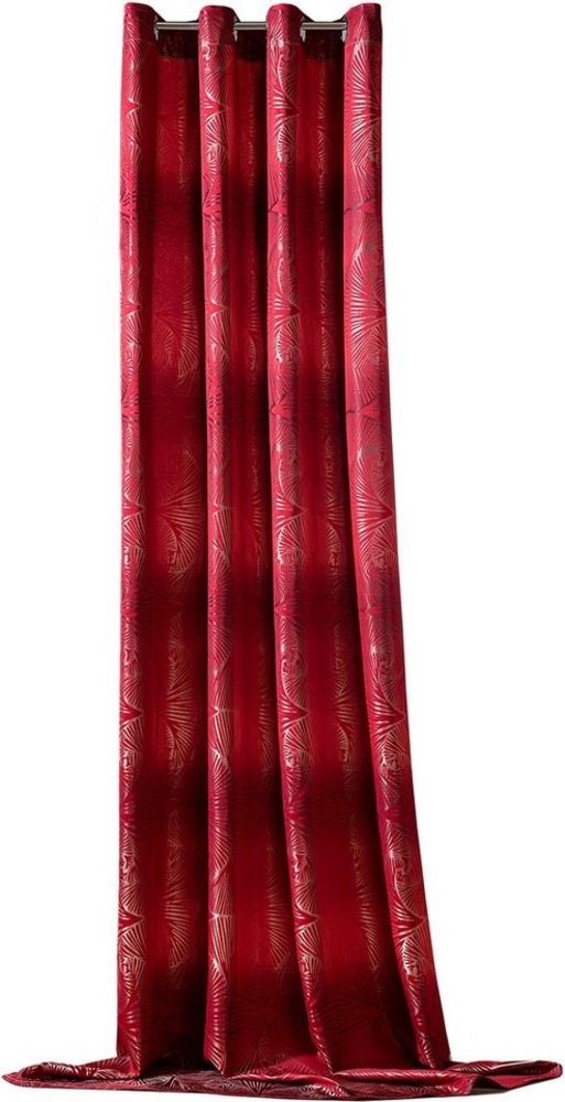 Weckbrodt Vorhang Gingko, Ösen (1 St), blickdicht, Jacquard, Jacquard mit Gingko - Muster, Ösen, blickdicht, Gardine, Store Bild 1