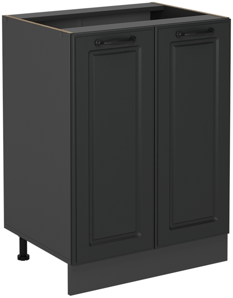 Küchenunterschrank R-Line Anthrazit Landhaus 60 cm ohne Arbeitsplatte Vicco Bild 1