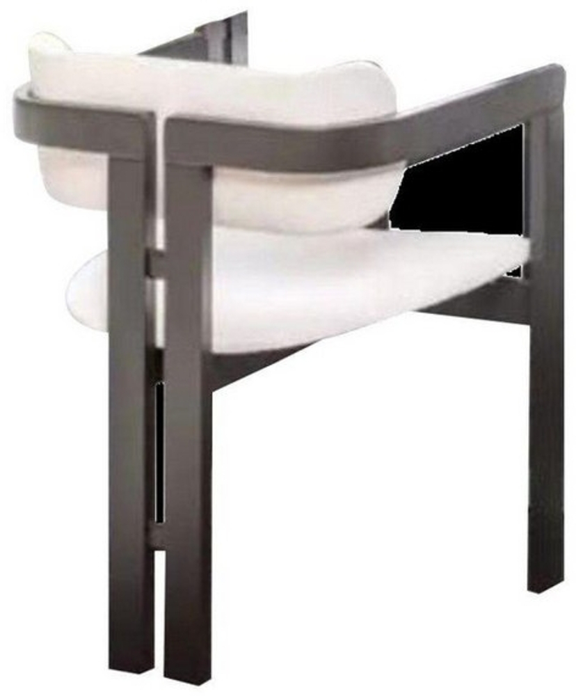 JVmoebel Esszimmerstuhl Esszimmerstuhl Stuhl Lehnstuhl Design Esstisch Sitz Holz Luxus Weiß (1 St), Made in Europa Bild 1