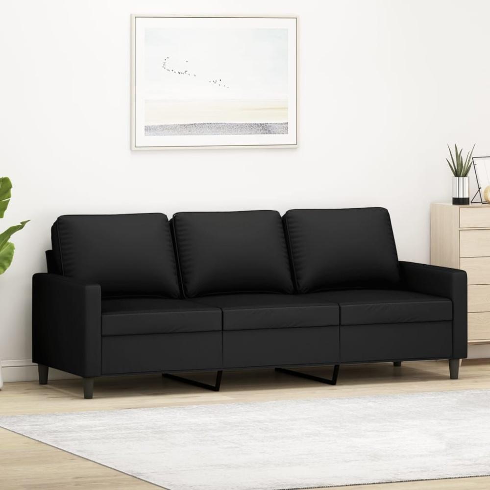 vidaXL 3-Sitzer-Sofa Schwarz 180 cm Samt 359214 Bild 1