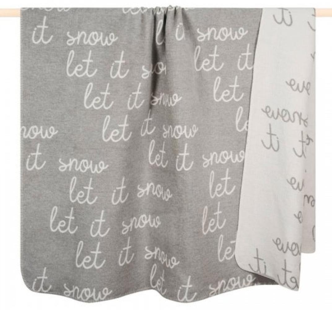 pad Decke Cuddle Let it Snow Grau (150x200cm) 11739-U25-1520 Bild 1