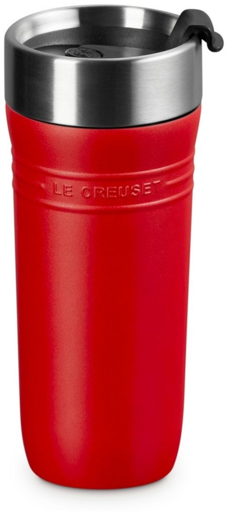 Le Creuset Thermobecher 350ml Kirschrot Edelstahl Bild 1