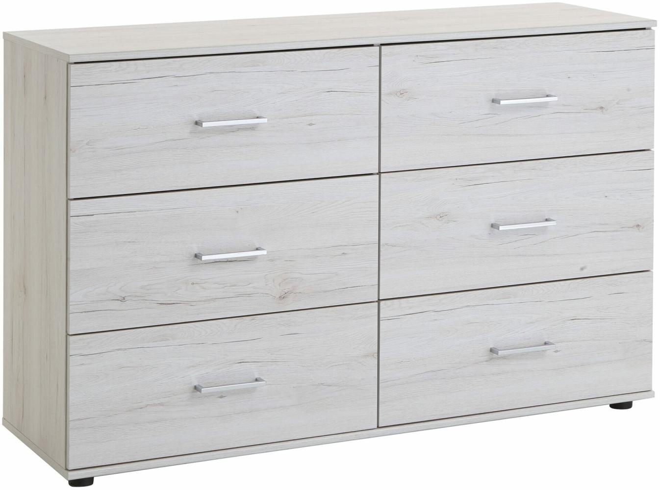 Stylefy Louise Kommode Eiche Bianco Bild 1