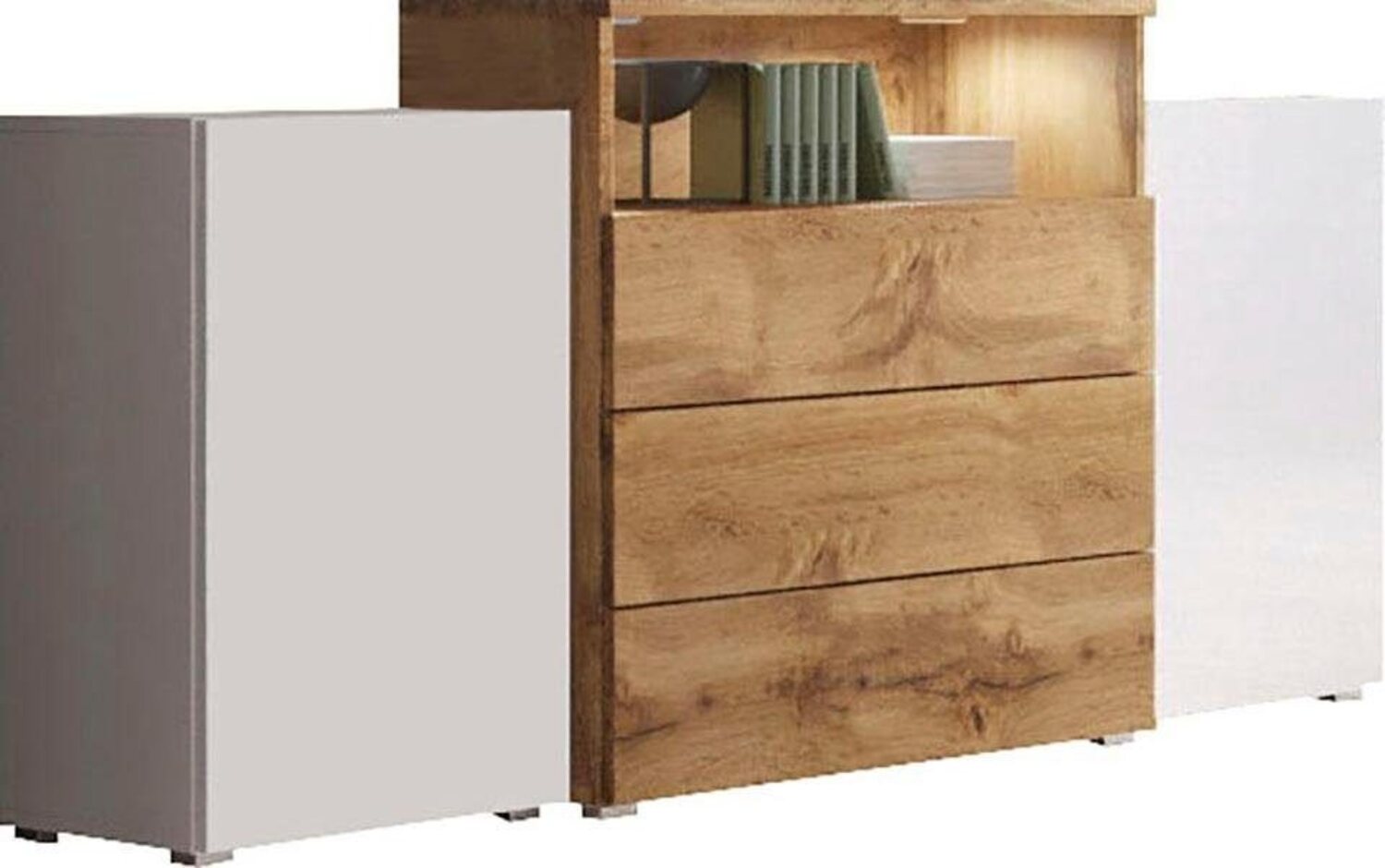 INOSIGN Sideboard URBAN III, Moderne Kommode mit 3 Schubladen und 4 Fächern, Breite 150 cm Bild 1