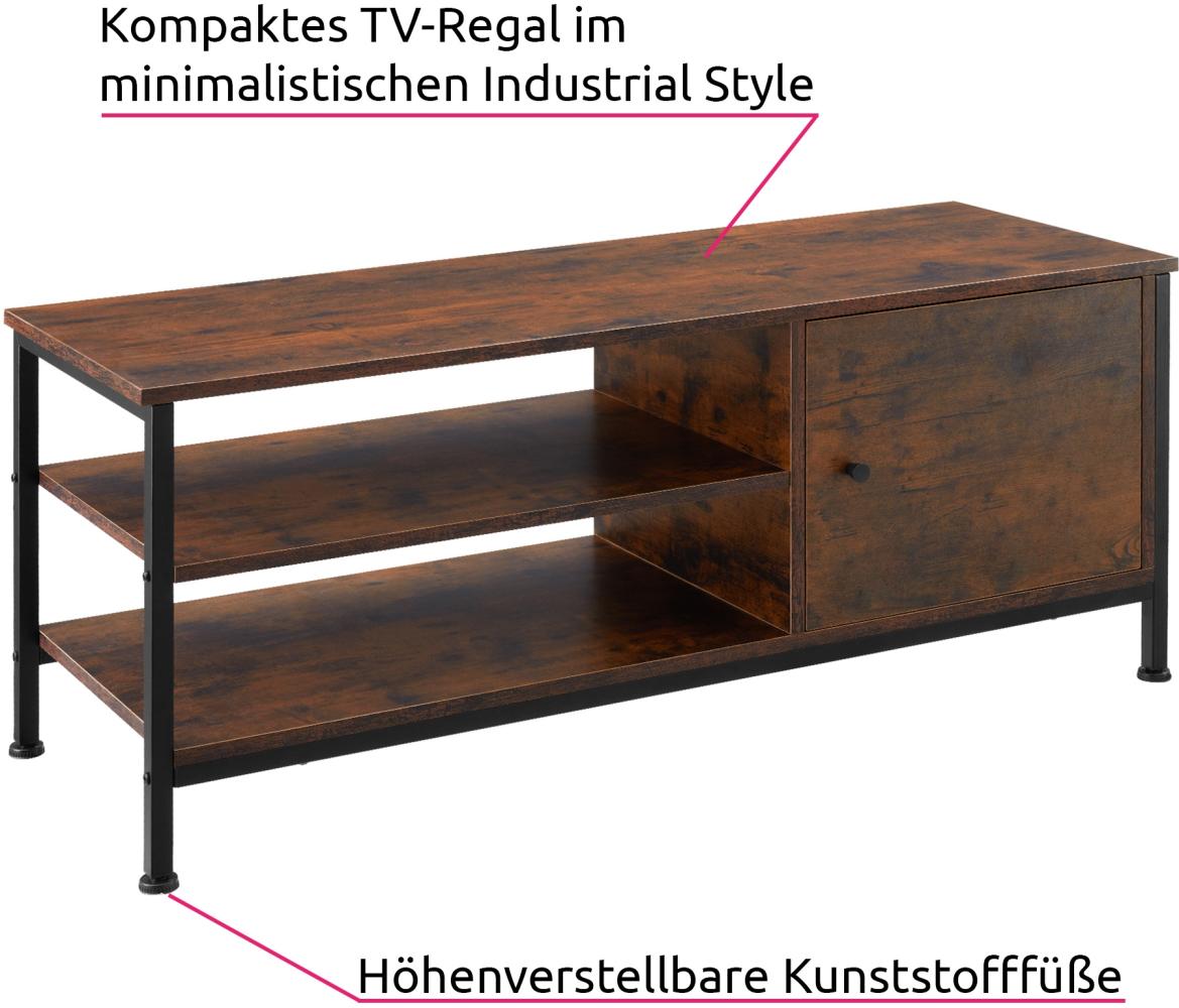 tectake Lowboard TV-Regal (TV-Regal, Montagematerial, Montageanleitung), Industrial Style Bild 1