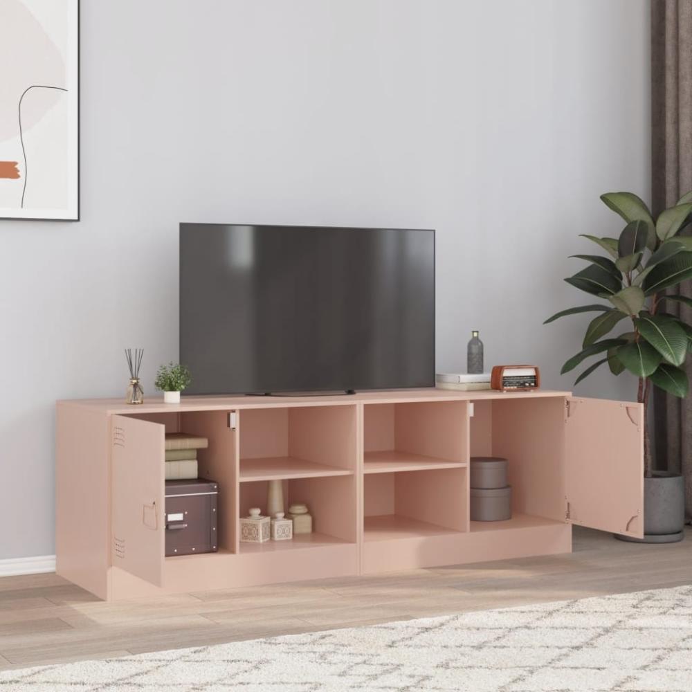 vidaXL TV-Schränke 2 Stk. Rosa 67x39x44 cm Stahl 841694 Bild 1