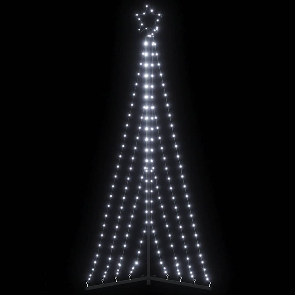 vidaXL Weihnachtsbaum-Beleuchtung 339 LEDs Kaltweiß 182 cm 3307646 Bild 1