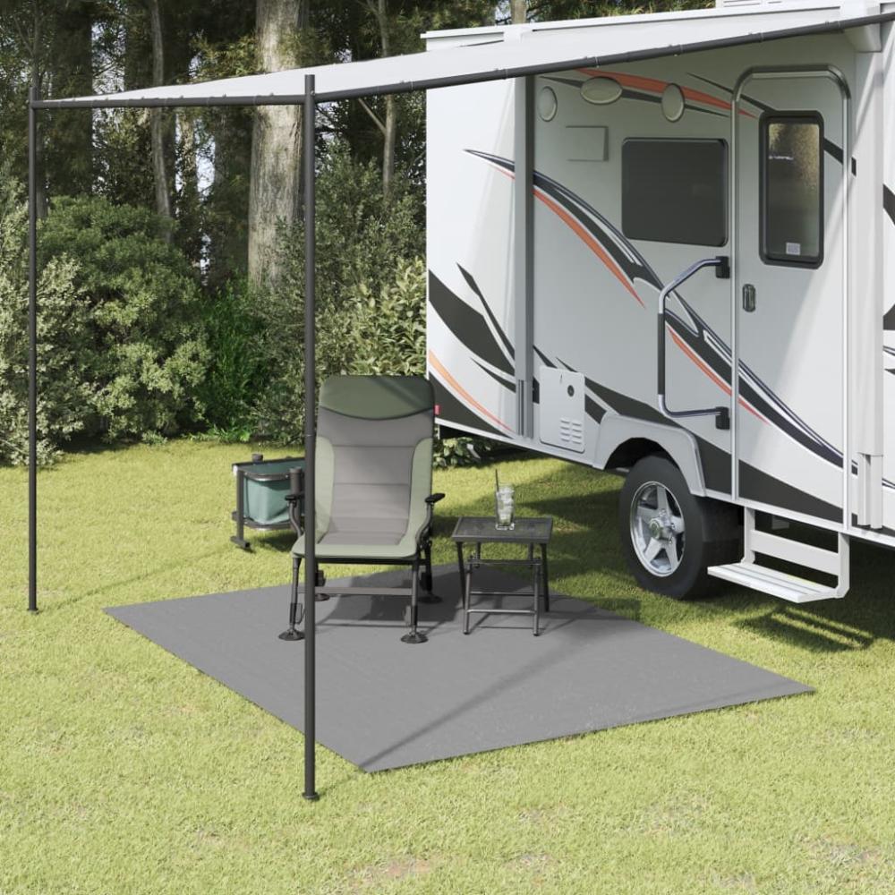 vidaXL Campingteppich Hellgrau 4x2 m 4008481 Bild 1