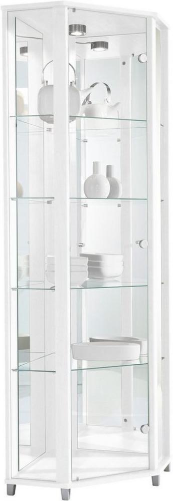 fif möbel Vitrine TRIO Eckvitrine/Glasvitrine 1x Glastür, perfekt für Sammler, Sammlervitrine Bild 1