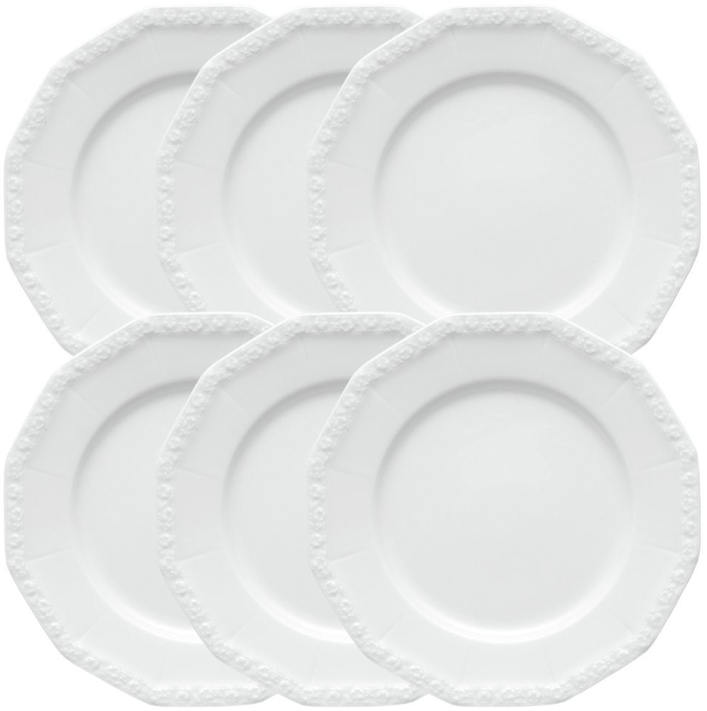 Rosenthal Teller-Set Maria Weiss Frühstücksteller 21 cm Set6, Porzellan Bild 1