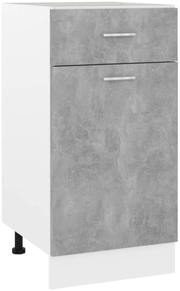 Schubunterschrank Betongrau 40 x 46 x 81,5 cm Holzwerkstoff Bild 1
