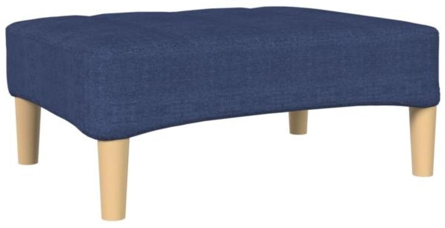 Fußhocker Blau 78 x 56 x 32 cm Stoff [337805] Bild 1