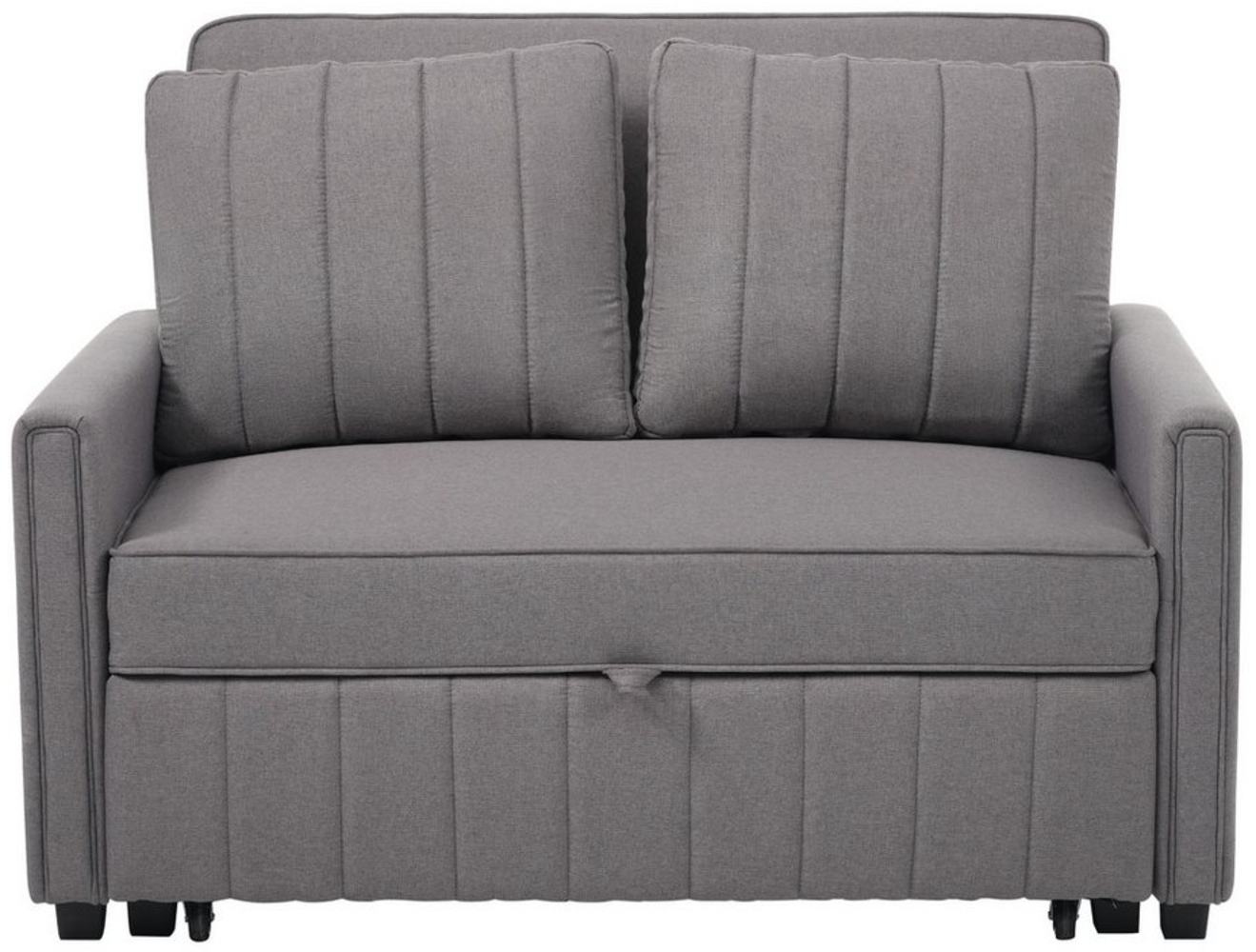 HAUSS SPOLE Schlafsofa Klappsofabett mit Schlaffunktion, verstellbare Rückenlehne, Grau, Polstersofa, Schlafcouch, Gästebett, Sofa 1 Teile, mit Schlaffunktion,verstellbare Rückenlehne Bild 1