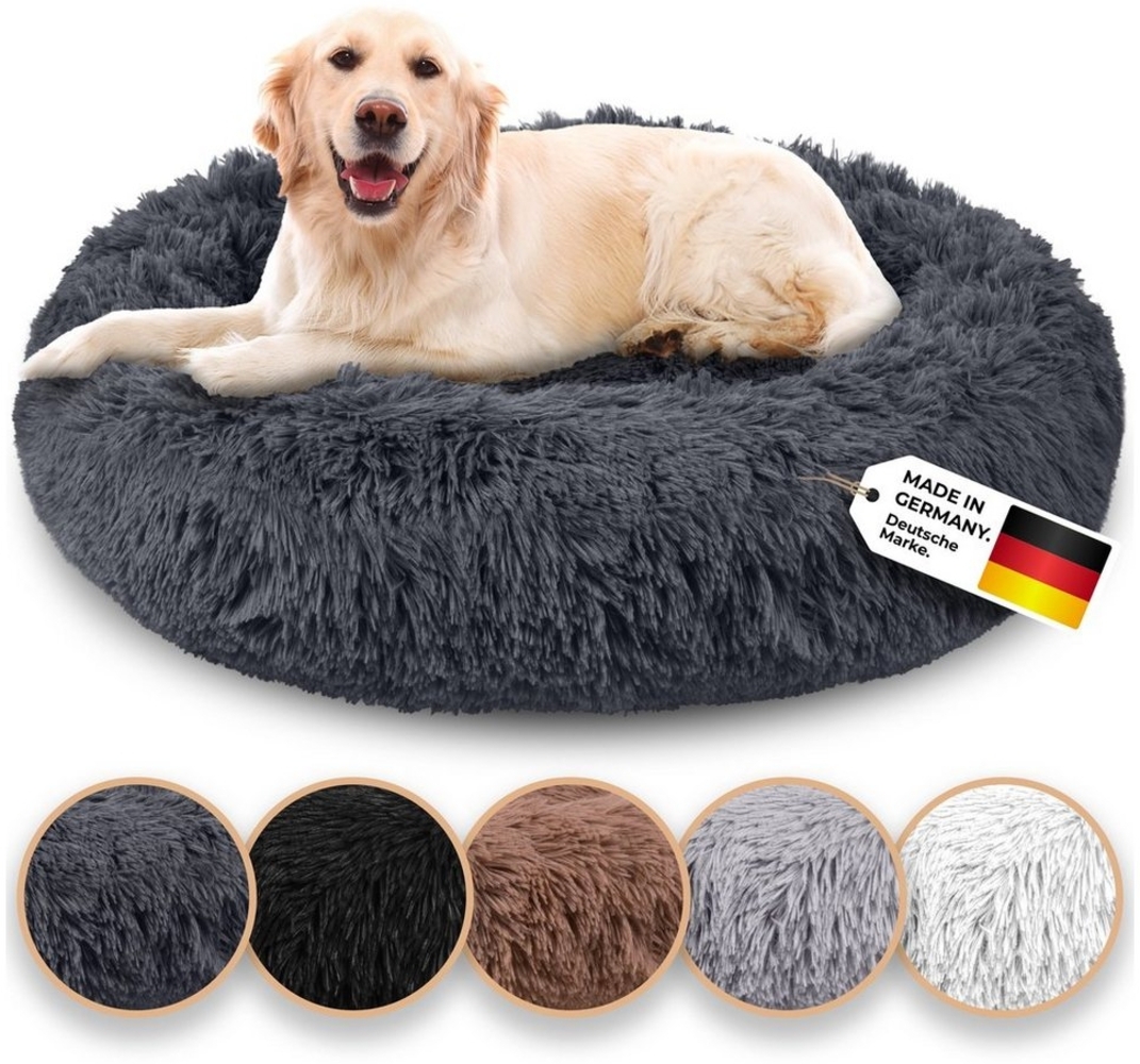 Belune Tierbett Kuschelweiches Hundebett mit Bezug - Original Belune - Made in Germany, vegane Materialien, waschbarer Bezug, verschiedene Größen und Farben, extra gemütlich Bild 1