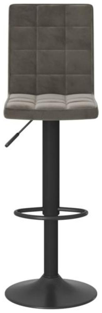 vidaXL Barhocker Dunkelgrau Samt [335753] Bild 1
