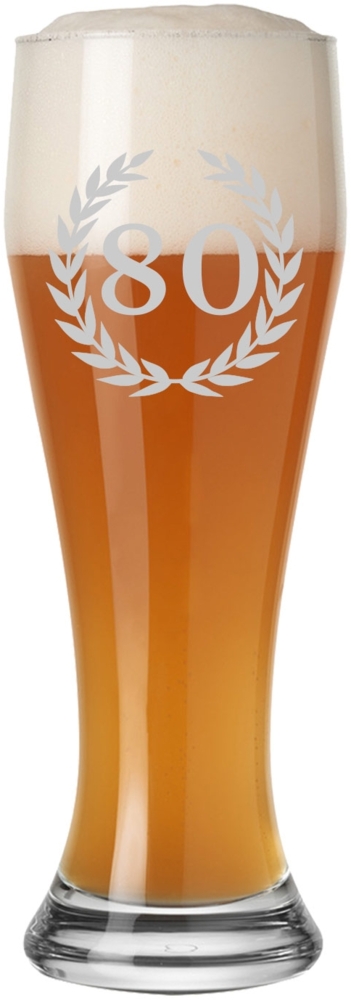 Luxentu Weizenglas Weißbierglas 0,5 Liter - 80. Jubiläum Bild 1