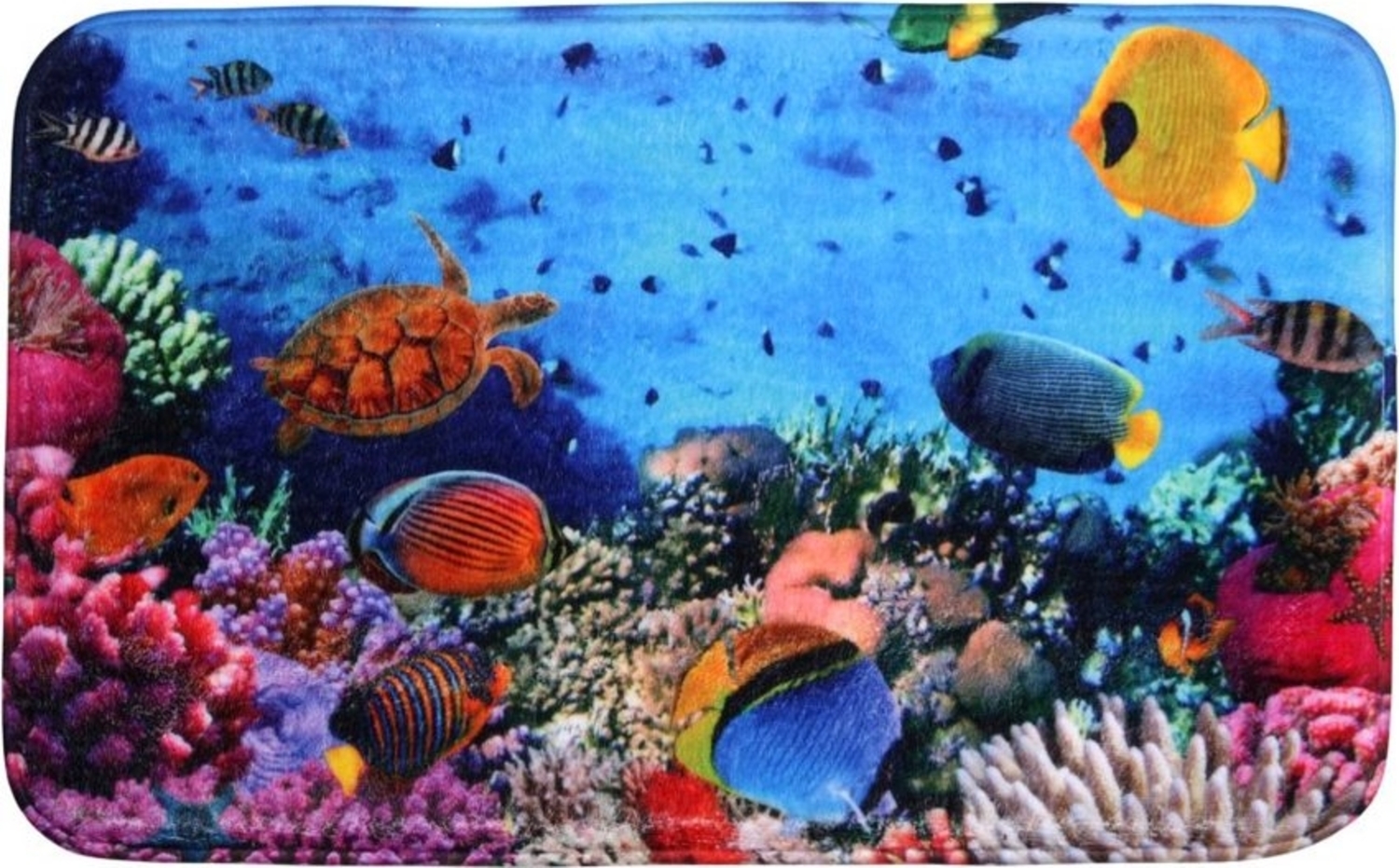 Sanilo Badematte Ocean, rutschhemmend, waschbar, schnelltrocknend, Polyester, rechteckig, sehr weich, hochwertig & modern, 50 x 80 cm oder 70 x 110 cm Bild 1